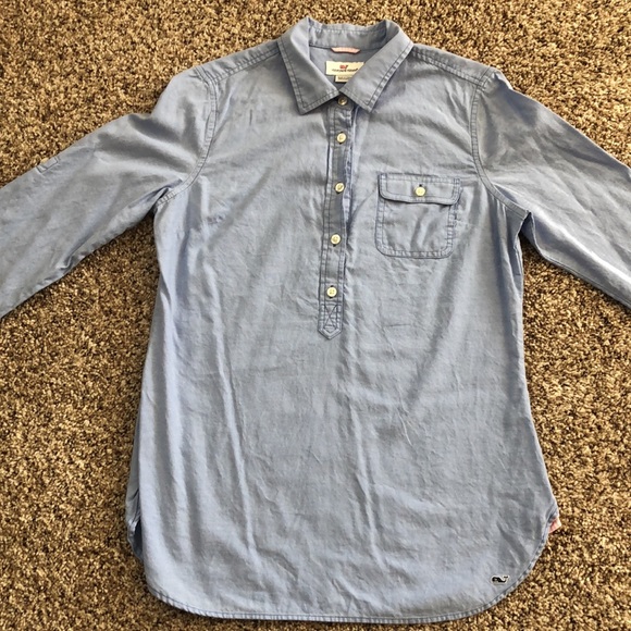 Vineyard Vines long sleeve 100% cotton shirt. Pink Gingham roll up sleeves - Picture 6 of 7